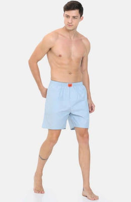 The Oxford Sky Blue Solid Boxer