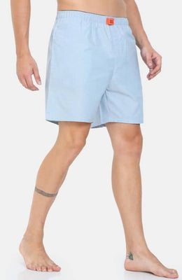 The Oxford Sky Blue Solid Boxer