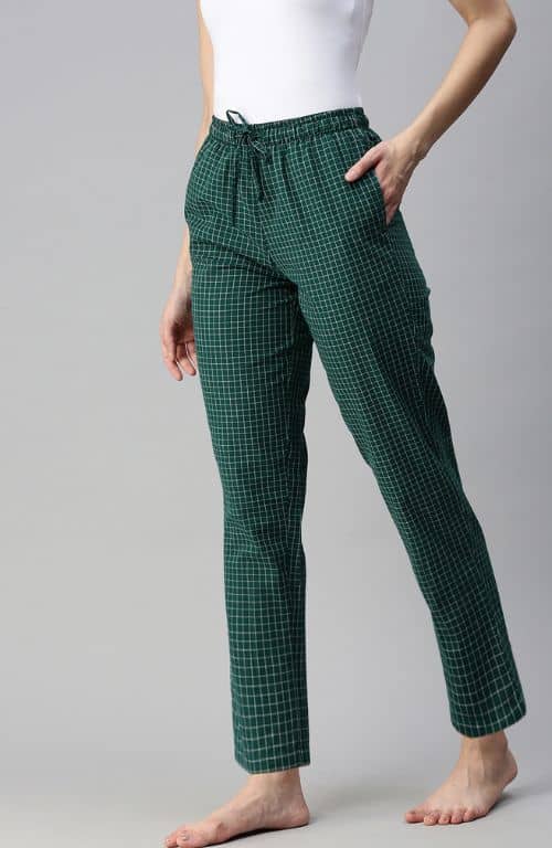 The Forest Great Green Check Women PJ Pant