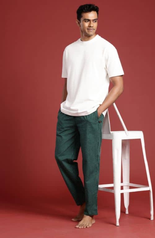 The Green Graph Check Men PJ Pant