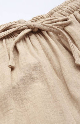 The Hunter Cream Women Wide Leg Pant