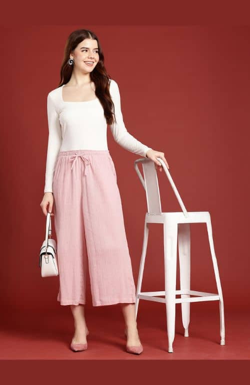 The Marcus Cream Women Wide Leg Pant