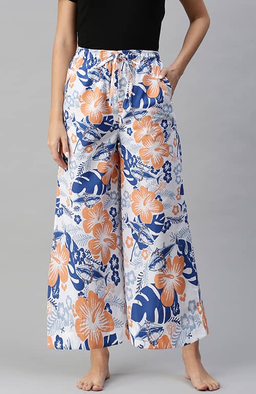 The Neon Tropical Women Wide Leg