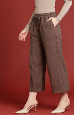 The Royal Brown Women Wide Leg Pant