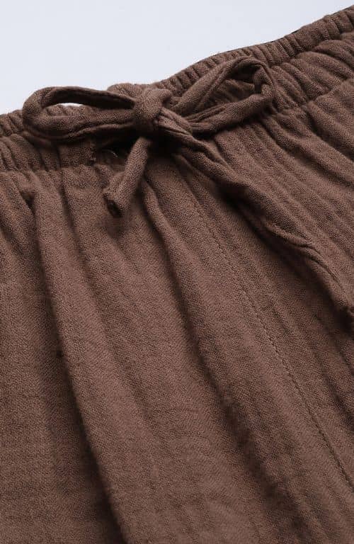 The Royal Brown Women Wide Leg Pant