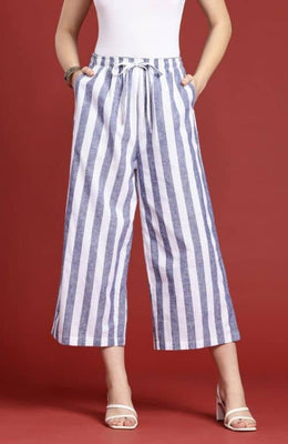 The Royal Candy Stripe Women Wide Leg