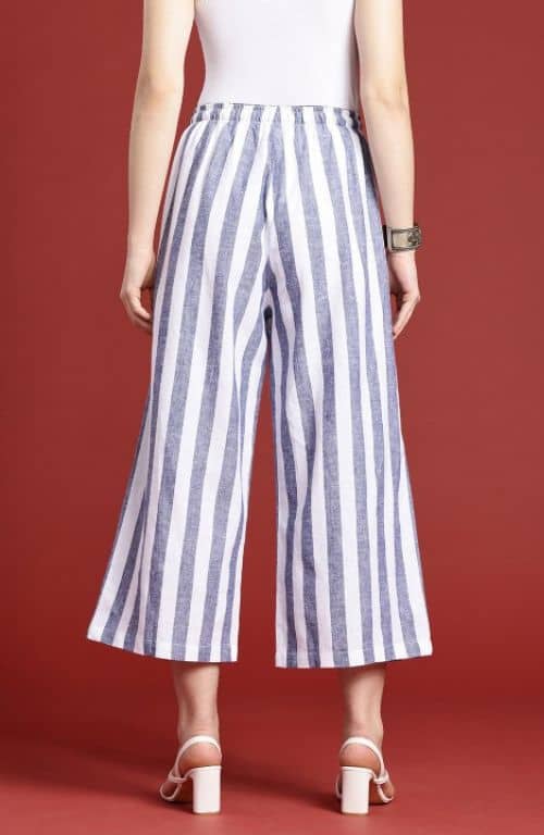 The Royal Candy Stripe Women Wide Leg