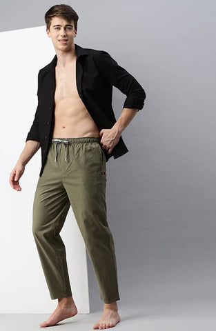 The Royal Olive Green Men PJ Pant