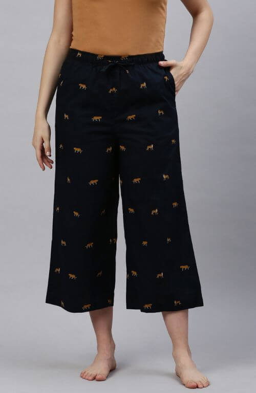 The Royal Tiger Black Women Wide Leg