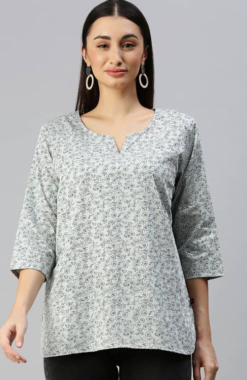 The Sage Small Spoonflower Women Top