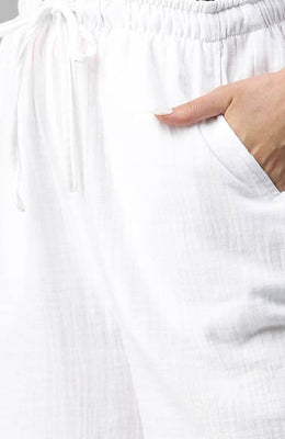 The Snow Classic Softness Cotton Wide Leg