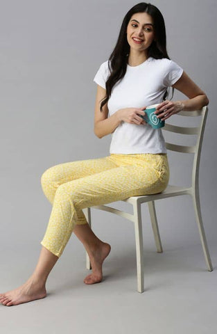 The Yellow Floral Women PJ Pant